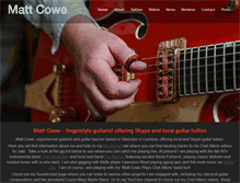 Tablet Screenshot of mattcowe.com